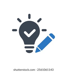 Creative Idea Icon On White Background