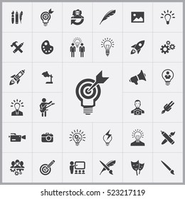 creative idea icon. creative process icons universal set for web and mobile