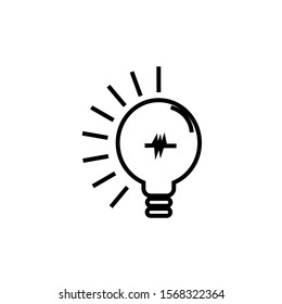 Creative idea icon solution symbol vector ilustration