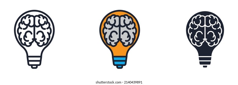 Symbolvorlage für kreative Ideen für Grafik- und Webdesign-Kollektion, Vektorgrafik