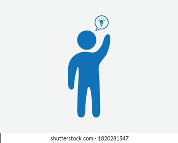creative idea icon vector isolate