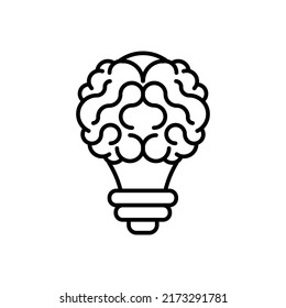 Icono de Idea Creativa en vector. Logotipo