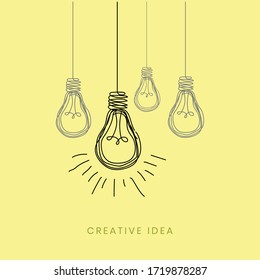 Creative idea illustration vector design 