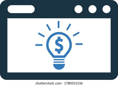 Creative idea, innovation icon design