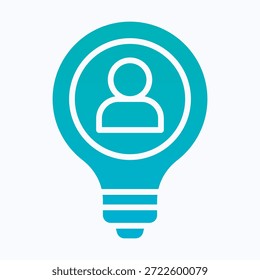 Creative Idea Innovation Isolated Vector Black Solid Style Icon 