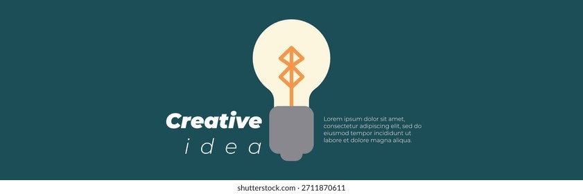 creative idea innovation light bulb concept