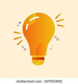 Creative idea and innovation vector icon. Flat design icon ready to use for website, mobile app, presentation and any other projects.