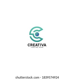 Design-Vorlage für Creative Idea Letter C-Logo