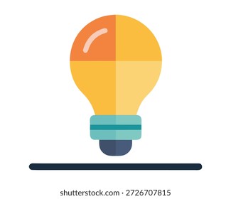 Ilustração de Conceito de Lâmpada de Ideia Criativa
