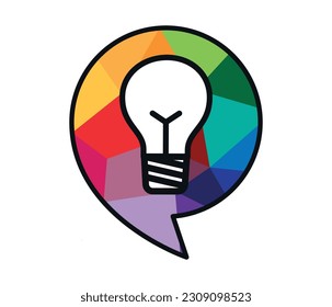 creative idea light bulb design. innovative thinking vector.
