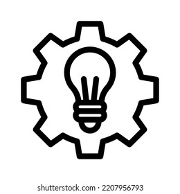 Vektorgrafik der kreativen Ideenzeile