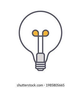 Creative Idea Line Icon. Lightbulb education, innovation logo. Vector Illustration EPS10