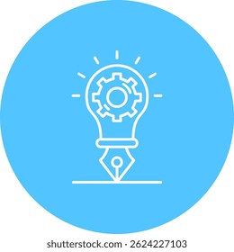 Creative idea Line vector Icon Design