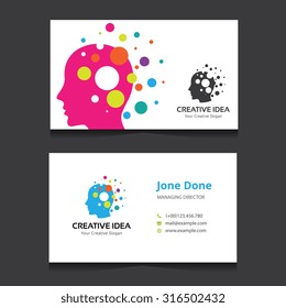 Creative idea logo and Business Card template