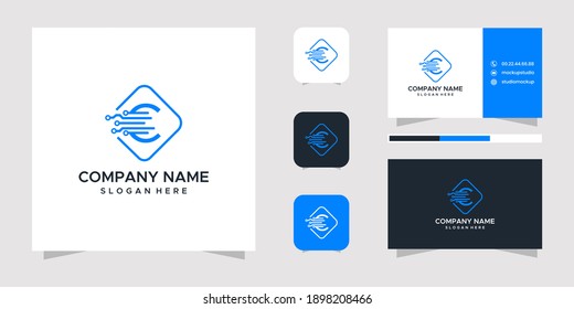 diseño creativo de logotipo y tarjeta de visita