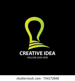 Creative idea logo design template. vector illustration