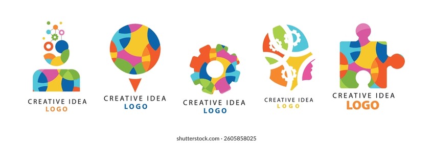 Creative Idea Logo and Label Design Vector Set