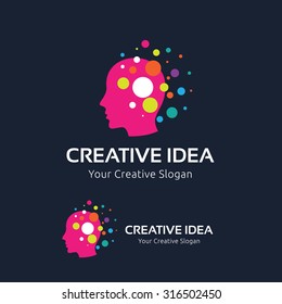 Creative idea logo template