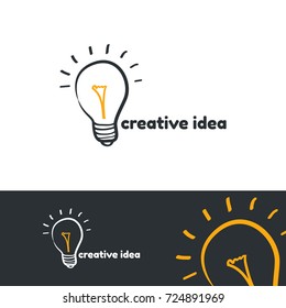 Creative idea logo template