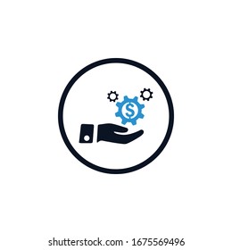 vector de icono de gestión de ideas creativas