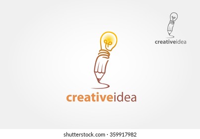 Creative Idea For Mascot Or Logo Design. Vector Illustration