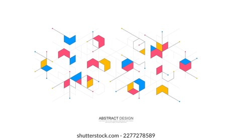 Creative idea of modern design with abstract geometric background. Minimalistic vector texture with polygonal pattern