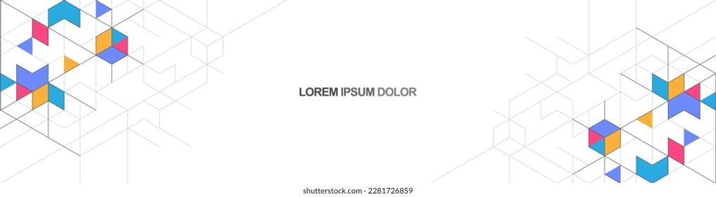 Creative idea of modern design with abstract geometric background. Minimalistic vector texture with polygonal pattern for banner design or header