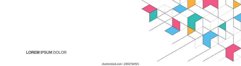 Kreative Idee von modernem Design mit abstraktem geometrischem Hintergrund. Minimalistische Vektorstruktur mit polygonalem Muster für Bannerdesign oder Header