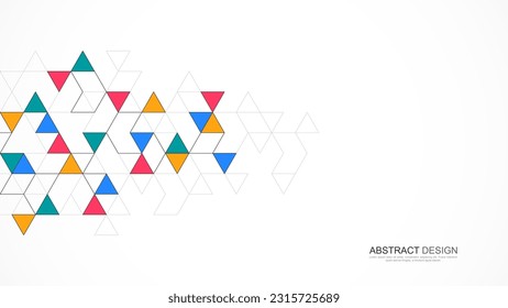 Creative idea of modern design with abstract geometric background. Minimalist vector texture with triangles pattern