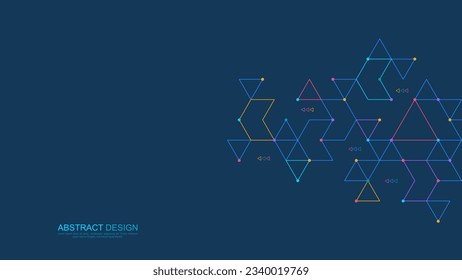 Creative idea of modern design with abstract geometric background. Minimalist vector texture with polygonal pattern