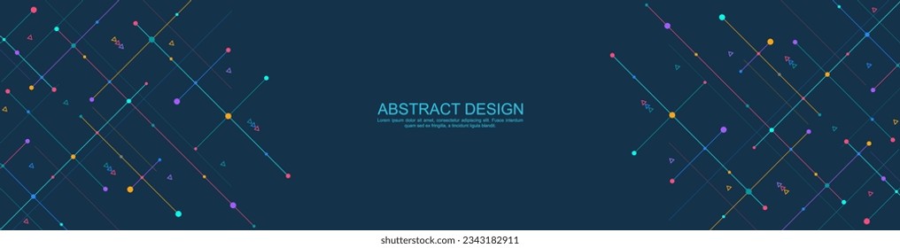 Creative idea of modern design with abstract geometric background. Minimalistic vector texture with polygonal pattern