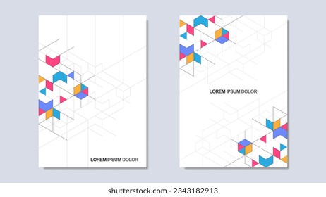 Creative idea of modern design with abstract geometric background. Minimalistic vector texture with polygonal pattern. Template for cover brochure, layout, flyer, book, banner