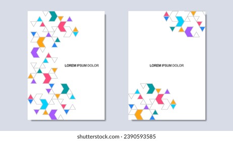 Creative idea of modern design with abstract geometric background. Minimalistic vector texture with polygonal pattern. Template for cover brochure, layout, flyer, book, banner