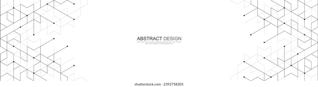 Creative idea of modern design with abstract geometric background. Minimalistic vector texture with polygonal pattern for banner design or header