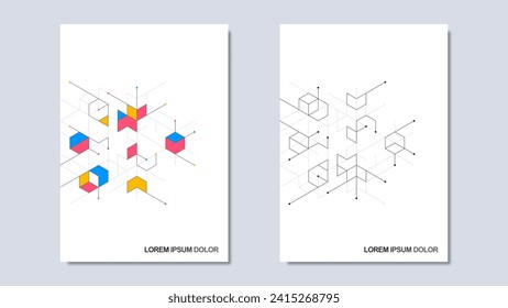 Creative idea of modern design with abstract geometric background. Minimalistic vector texture with polygonal pattern. Template for cover brochure, layout, flyer, book, banner