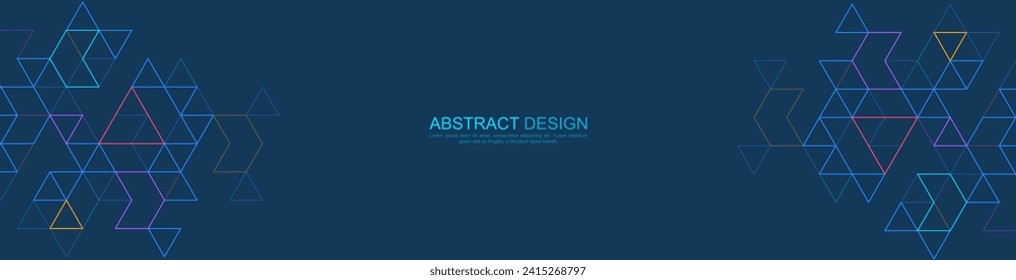 Creative idea of modern design with abstract geometric background. Minimalistic vector texture with polygonal pattern for banner design or header