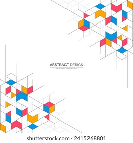 Creative idea of modern design with abstract geometric background. Minimalistic vector texture with polygonal pattern.