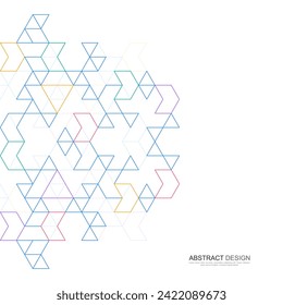 Idea creativa de diseño moderno con fondo geométrico abstracto. Textura vectorial minimalista con patrón de triángulos