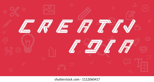 creative Idea  Modern typography design