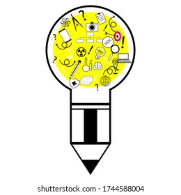 die kreative Idee einer Lampe