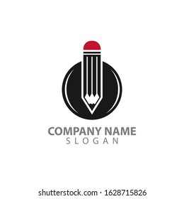 Creative Idea pencil for mascot or logo design. Vector illustration