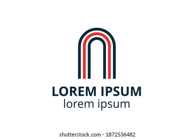 Creative idea shape identification of person, thumbprint vector abstract logo. Security technology, personal web safety of information.