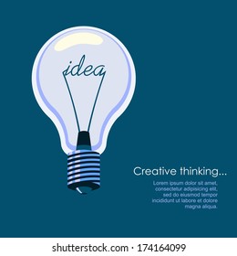 Creative idea symbol vector illustration