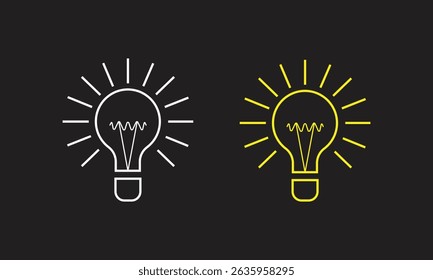 Creative Idea Symbols Art and Illustration.