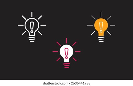 Creative Idea Symbols Stock Illustration.