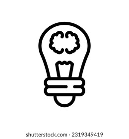 Creative Idea Thin line icon - Digital Marketing - EDITABLE STROKE - EPS Vector
