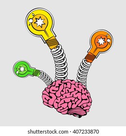Creative idea Vector detailed business illustration Creative idea  concept 