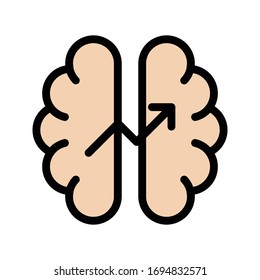creative idea vector flat color icon 
