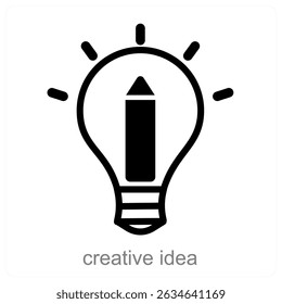 creative idea vector icon concept design