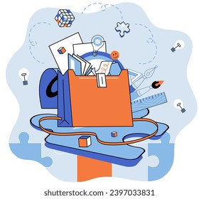 Creative idea vector illustration. The creative idea metaphor illustrates transformative power innovative strategies Effective strategy and planning are crucial for translating creative idea